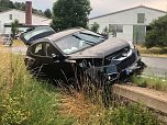 Verkehrsunfall zwischen Kleinfurra und Hain (Foto: S. Dietzel)