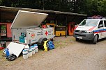 Rettung aus der Finsternis - am Rabensteiner Stollen wurde heute die Rettung unter Tage geprobt (Foto: agl)