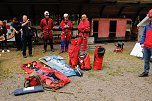 Rettung aus der Finsternis - am Rabensteiner Stollen wurde heute die Rettung unter Tage geprobt (Foto: agl)