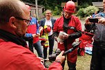 Rettung aus der Finsternis - am Rabensteiner Stollen wurde heute die Rettung unter Tage geprobt (Foto: agl)