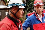 Rettung aus der Finsternis - am Rabensteiner Stollen wurde heute die Rettung unter Tage geprobt (Foto: agl)