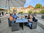 Wiedereröffnung des Kaffeehauses an der Bibliothek (Foto: P.Blei)