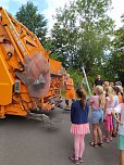 Zur Ferienfreizeit an der Grundschule Niedersalza waren die Abfallexperten des Landkreises zu Gast (Foto: Pressestelle Landratsamt Nordhausen)