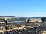 Feldbrand Bein Obermehler (Foto: Feuerwehr Obermehler/Feuerwehr Ebeleben/Silvio Dietzel)