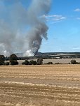 Feldbrand Bein Obermehler (Foto: Feuerwehr Obermehler/Feuerwehr Ebeleben/Silvio Dietzel)