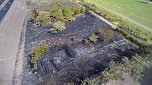 Brand eines Stoppelfeldes bei Bretleben (Foto: Feuerwehr Heldrungen/Silvio Dietzel)