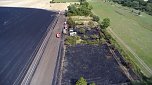 Brand eines Stoppelfeldes bei Bretleben (Foto: Feuerwehr Heldrungen/Silvio Dietzel)