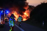 Fahrzeugbrand auf der A38 (Foto: S. Dietzel)