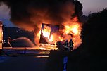 Fahrzeugbrand auf der A38 (Foto: S. Dietzel)