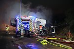 Fahrzeugbrand auf der A38 (Foto: S. Dietzel)