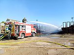 Brand auf dem Gelände einer Holzverarbeitungsfirma (Foto: Silvio Dietzel)