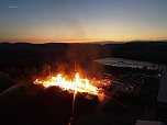 Brand auf dem Gelände einer Holzverarbeitungsfirma (Foto: Silvio Dietzel)