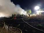 Brand im Agrarbetrieb in Gorsleben (Foto:  Feuerwehr Heldrungen/Silvio Dietzel)