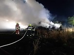 Brand im Agrarbetrieb in Gorsleben (Foto:  Feuerwehr Heldrungen/Silvio Dietzel)