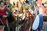 Mit einem phantastischen Spektakel und die Verabschiedung aller Akteure, endete das 28. Mittelalterfest von Bad Langensalza (Foto: Eva Maria Wiegand)