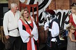 Mit einem phantastischen Spektakel und die Verabschiedung aller Akteure, endete das 28. Mittelalterfest von Bad Langensalza (Foto: Eva Maria Wiegand)