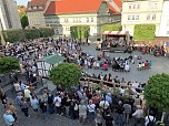 Mit einem phantastischen Spektakel und die Verabschiedung aller Akteure, endete das 28. Mittelalterfest von Bad Langensalza (Foto: Eva Maria Wiegand)