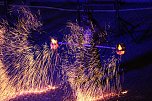 Atemberaubendes Feuerspektakel auf dem Töpfermarkt in Bad Langensalza  (Foto: Eva Maria Wiegand)