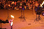 Atemberaubendes Feuerspektakel auf dem Töpfermarkt in Bad Langensalza (Foto: Eva Maria Wiegand)