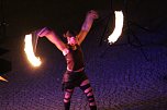 Atemberaubendes Feuerspektakel auf dem Töpfermarkt in Bad Langensalza (Foto: Eva Maria Wiegand)