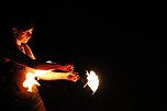 Atemberaubendes Feuerspektakel auf dem Töpfermarkt in Bad Langensalza (Foto: Eva Maria Wiegand)