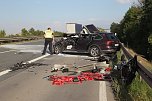 Schwerer Unfall auf der A38 (Foto: S. Dietzel)