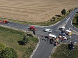 Schwerer Unfall bei Breitenworbis  (Foto: Feuerwehr Breitenworbis/Silvio Dietzel)