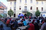 Vorstellung des neuen THC-Teams gestern auf dem Langensalzaer Neumarkt (Foto: oas)