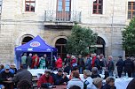 Vorstellung des neuen THC-Teams gestern auf dem Langensalzaer Neumarkt (Foto: oas)