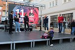 Vorstellung des neuen THC-Teams gestern auf dem Langensalzaer Neumarkt (Foto: oas)