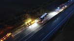 KKW kippt auf der A38 um (Foto: S.Dietzel)