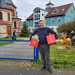 Landtagsabgeordneter Stefan Schard (CDU) tourte mit Weihnachtskalendern durch den Kyffhäuserkreis und beschenkte die Kindergartenkinder (Foto: S. Schard)