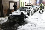 Fahrzeug in Bad Frankenhausen brannte (Foto: S.Dietzel)