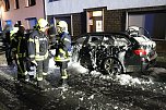 Fahrzeug in Bad Frankenhausen brannte (Foto: S.Dietzel)