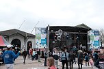 Peter Blei unterwegs auf dem Bahnhofsfest (Foto: Peter Blei)