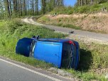 Unfall zwischen Wolkramshausen und Schate (Foto: Feuerwehr Wolkramshausen/Silvio Dietzel)