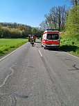 Unfall zwischen Wolkramshausen und Schate (Foto: Feuerwehr Wolkramshausen/Silvio Dietzel)