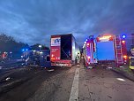 Schwerer Unfall auf der A38 (Foto: S. Dietzel)