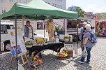 Geranienmarkt auf dem Rathausplatz (Foto: Cornelia Wilhelm)