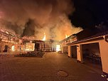 Großbrand in Schönstedt (Foto: Feuerwehr/SD)