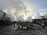 Großbrand in Schönstedt (Foto: Feuerwehr/SD)