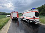 Unfall mit umgekipptem Sattelzug (Foto: S.Dietzel)