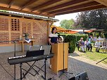 Landrätin Antje-Hochwind Schneider beim 140. Geburtstag des Karl Marien Hauses in Ebeleben (Foto: Karina Krausholz)