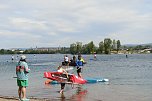 Grand Slam auf dem Wasser: beim EVN Sup Cup traf sich heute wieder die Elite der Stehpaddler auf dem Sundhäuser See (Foto: agl)