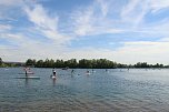Grand Slam auf dem Wasser: beim EVN Sup Cup traf sich heute wieder die Elite der Stehpaddler auf dem Sundhäuser See (Foto: agl)
