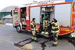 Feuerwehrübung an der Biomethananlage in Bielen (Foto: oas)