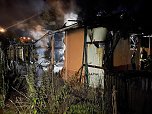 Gartenlabe in Sondershausen-Bebra ausgebrannt (Foto: S. Dietzel)