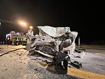 Unfall letzte Nacht auf der A 38 (Foto: S.Dietzel)