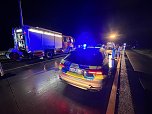 Unfall letzte Nacht auf der A 38 (Foto: S.Dietzel)