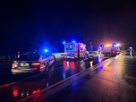 Unfall letzte Nacht auf der A 38 (Foto: S.Dietzel)